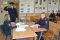 Старший преподаватель к.ю.н подполковник полиции Завьялова Наталья Юрьевна принимает экзамен.   Октябрь 2017 года