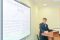 курсант 4 курса Д.Д. Жильченко выступает с презентацией перед правоохранителями Африки